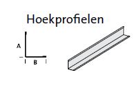 euroc.quick-lock hoekprof.T24/24 zwart 3.00m (40st/ds)